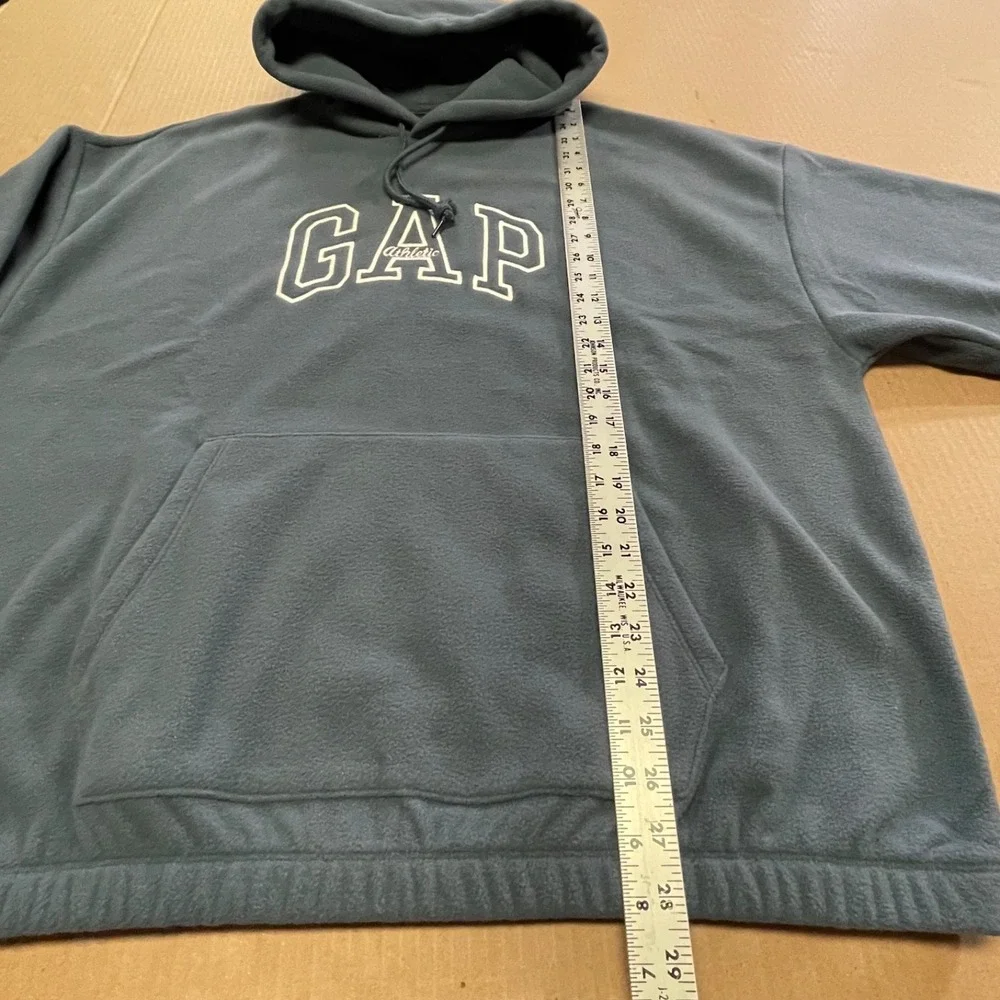 GAP‎ Athletic Fleece Men's L Cornflower Blue Heavyweight Hoodie Sweatshirt NWT